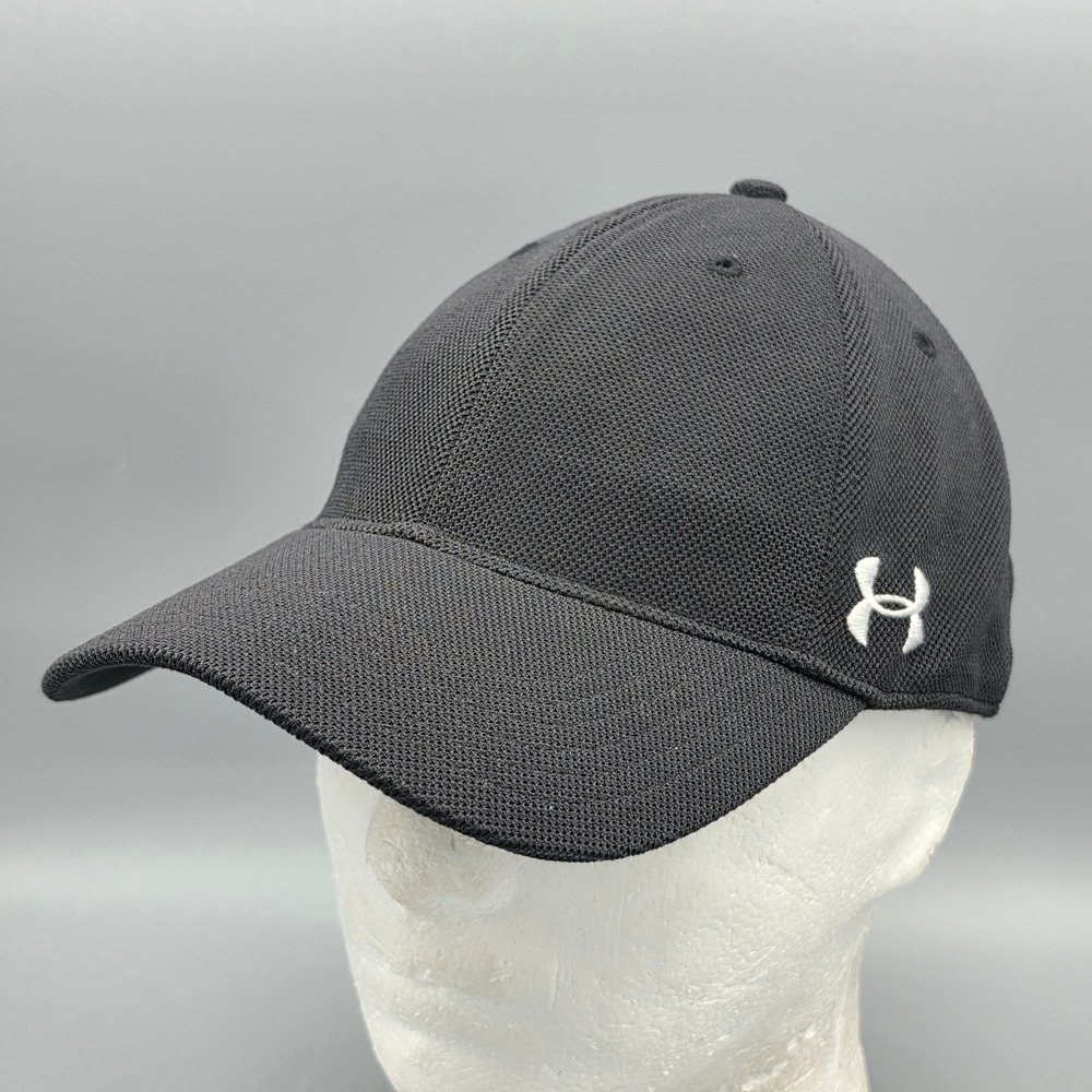 Under Armour Hat Womens Black HeatGear Mesh Adjustable Baseball Cap‎ Athletic